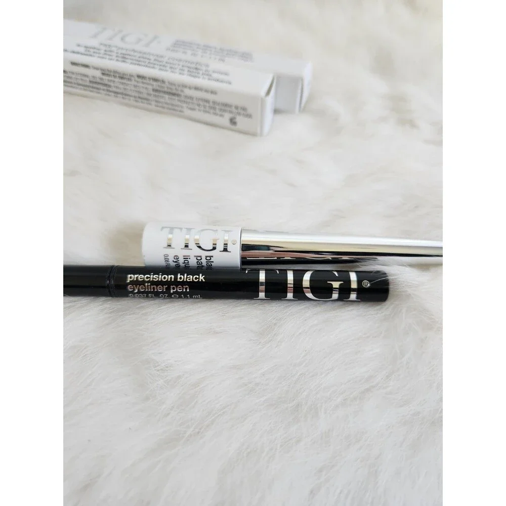 TIGI Black Eyeliner Set Lot 2 Precision Pen & Liquid NIB